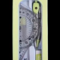 Set compasso, goniometro, gomma , righelli