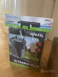 Filtro acquario AquaelUltramax 1500 con lampada UV