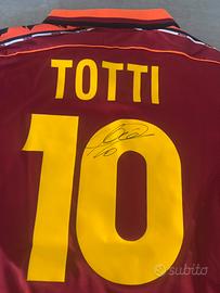 Maglia Totti AS Roma autografata (con prova video)