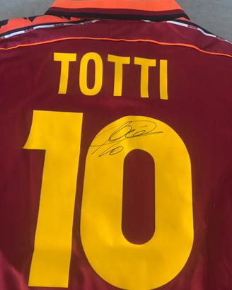 Maglia Totti AS Roma autografata (con prova video)