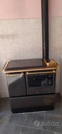 Cucina-Stufa economica a legna con forno