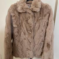 Giubbotto in lapin rosa cipria Conbipel