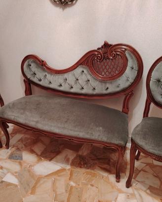 Divanetto da ingresso e due poltroncine abbinate