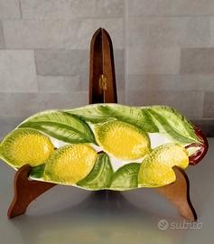 Piatto antico decorativo ceramica BASSANO 