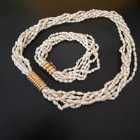 Collana e bracciale perle e oro