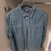 camicia a scacchi verde 