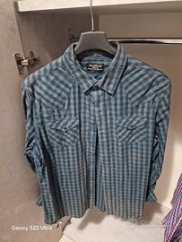 camicia a scacchi verde 