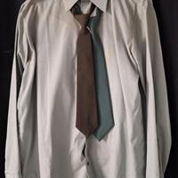 Camicia + 2 cravatte DDR NVA Germania dell'est 