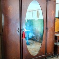 Set Armadio-Comodini-Cassettiera anni 30. Vintage