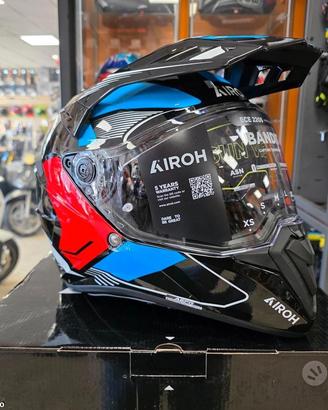 AIROH Casco ON-OFF Bandit - Tune - Blue