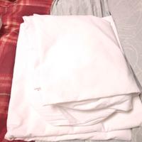 Lenzuola singole bianche poliestere no federa