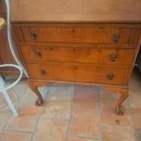 Ribaltina scrittoio inglese in  noce Secretaire a