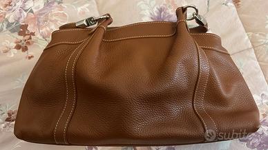 Borsa Moreschi in pelle marrone