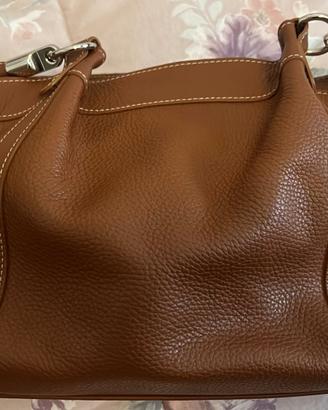 Borsa Moreschi in pelle marrone