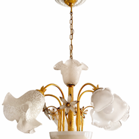 Lampadario classico 5 luci stile vintage