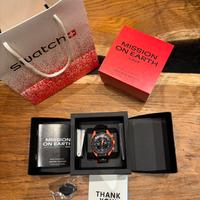 Swatch x Omega Mission on Earth Lava MoonSwatch