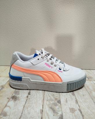 Scarpe Puma bianche e corallo taglia 38