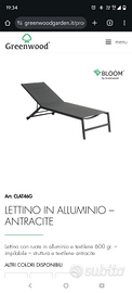 Lettino prendisole
