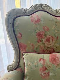 Coppia di poltrone stile barocco