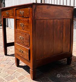 Scrittoio: Scrittoio a 5 cassetti legno