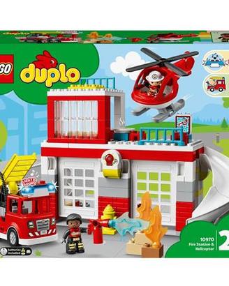 LEGO Duplo 10970 Caserma Dei Pompieri e Elicottero