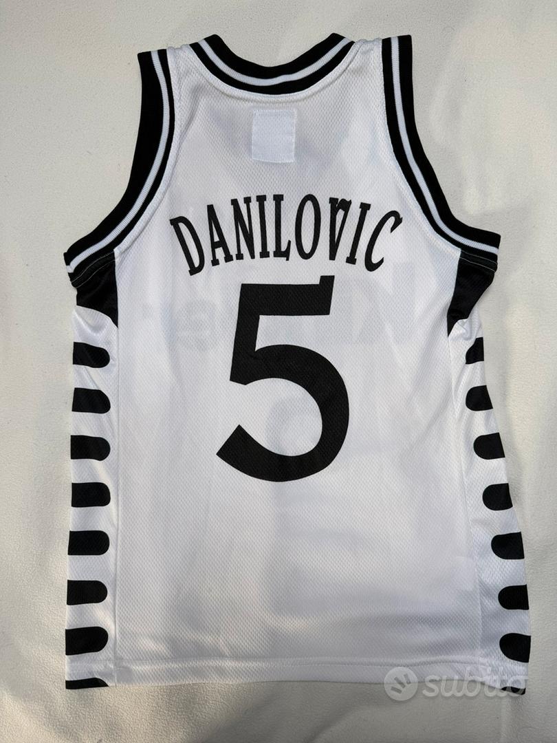 Maillot De Basket Virtus Bologna Vintage, Danilovic Ginobili - Occasion