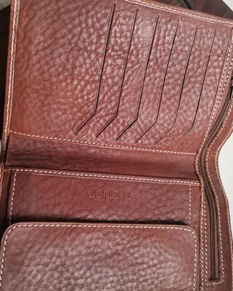 Portafoglio donna vera pelle vintage