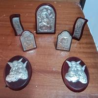 set di argento silver e resina 