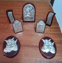 set di argento silver e resina 