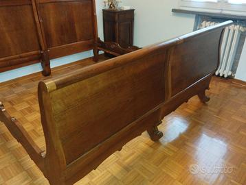 Letto a barca matrimoniale fine '800