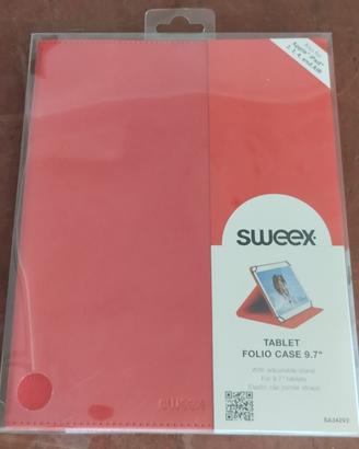 Custodia universale tablet 9.7 pollici rossa NUOVA