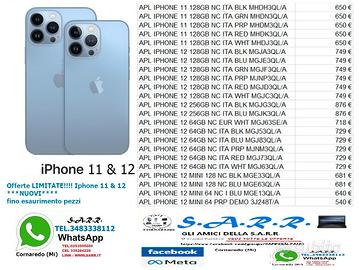Iphone 11 &amp; 12 *nuovi* sigillati