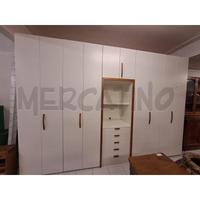 ARMADIO 8 ANTE A SOFFIETTO CON CASSETTIERA E RIPIA