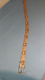 Cinta EL CHARRO in pitone bianco vintage