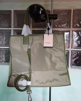 BORSA TWINSET DONNA COLOR VERDE OLIVA