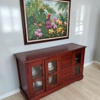 Mobile Credenza Madia Vintage Stile Coloniale 