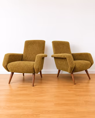 Coppia di Poltrone Mid-Century,  Anni '50