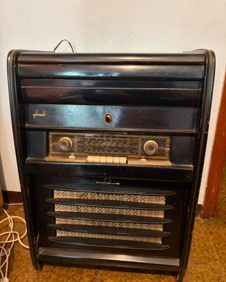 Mobile radio con giradischi Phonola d'epoca