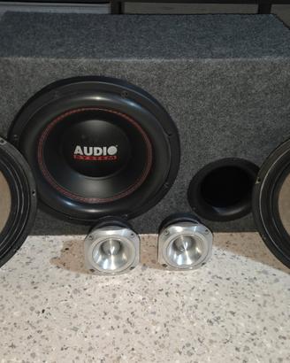 Impianto Audio: Subwoofer, casse, tweeter 