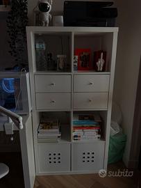 Mobile IKEA KELLAX bianco 4 cassetti + contenitori
