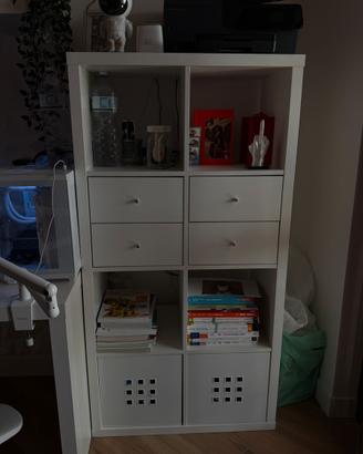Mobile IKEA KELLAX bianco 4 cassetti + contenitori