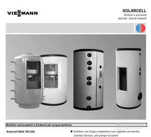 bollitore solarcell  puffer accumulo viessmann