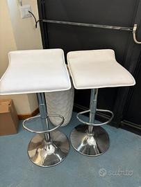 Set 2 Sgabelli Ikea bianchi