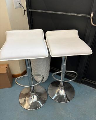 Set 2 Sgabelli Ikea bianchi