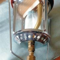 Lampada a gas Corening portatile inusato 