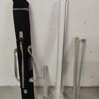 Telo PVC pubblicitario struttura alluminio x FIERE