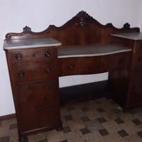 Credenza in legno e marmo