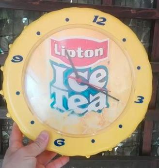 orologio pubblicitario lipton ice tea vintage