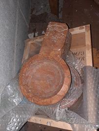 Acquasantiera antica  da parete marmo rosso