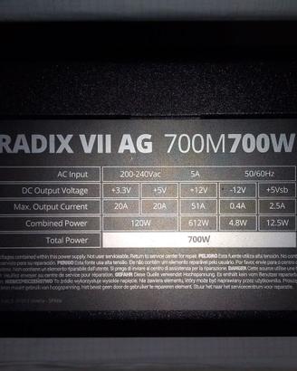 Alimentatore Tacens Radix VII AG700M Full Modular